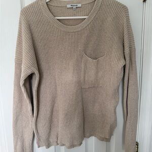 Madewell Women's Sweater in Soft Beige